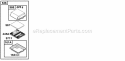 Air Cleaner Group Diagram and Parts List for  Briggs and Stratton Engine